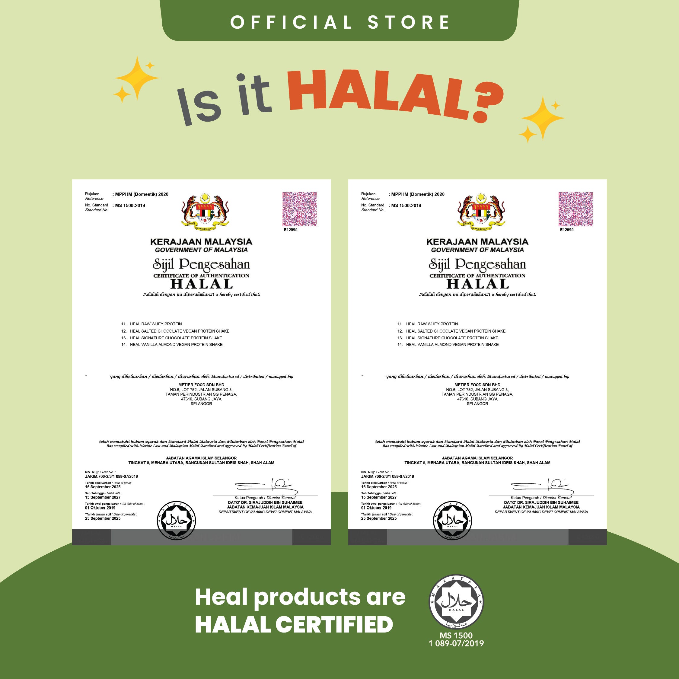 Heal Matcha Latte Protein Shake, 15 Servings Value Pack