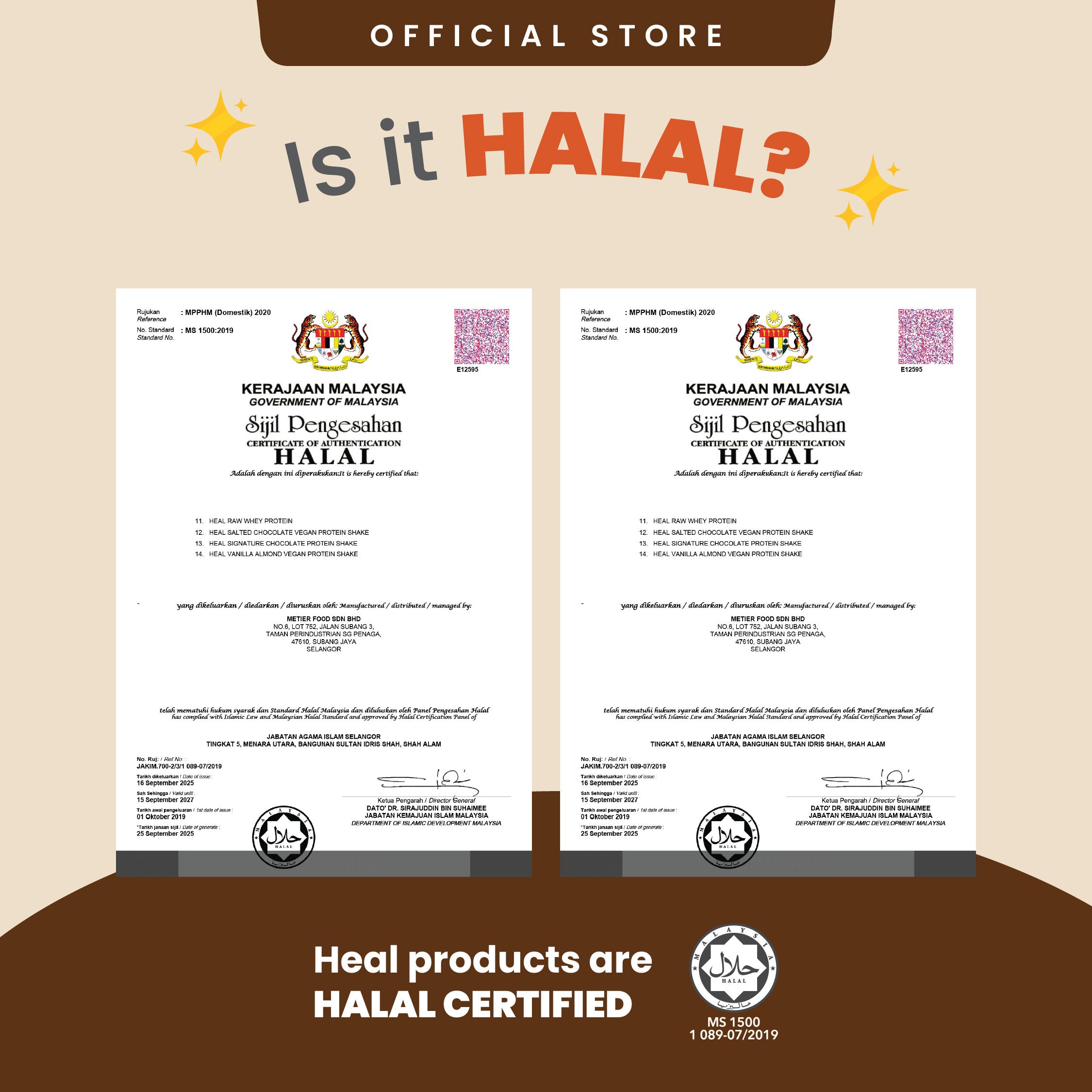 Heal Signature Chocolate Protein Shake, 15 Servings Value Pack