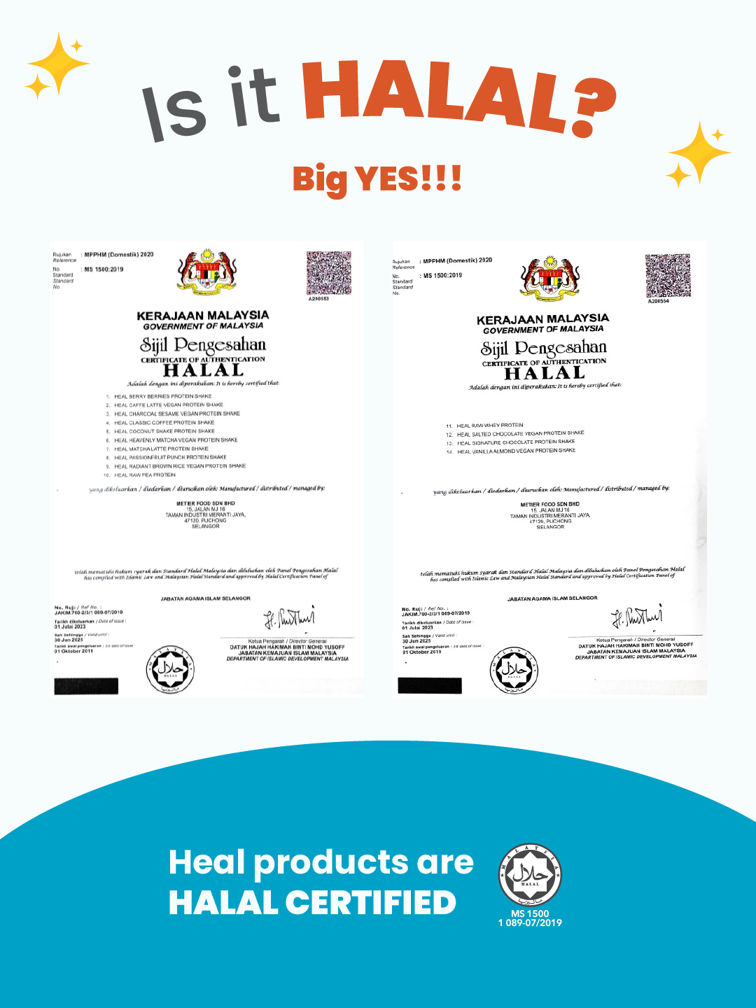 Heal Unflavored Raw Whey Protein Powder, 500g - Halal
